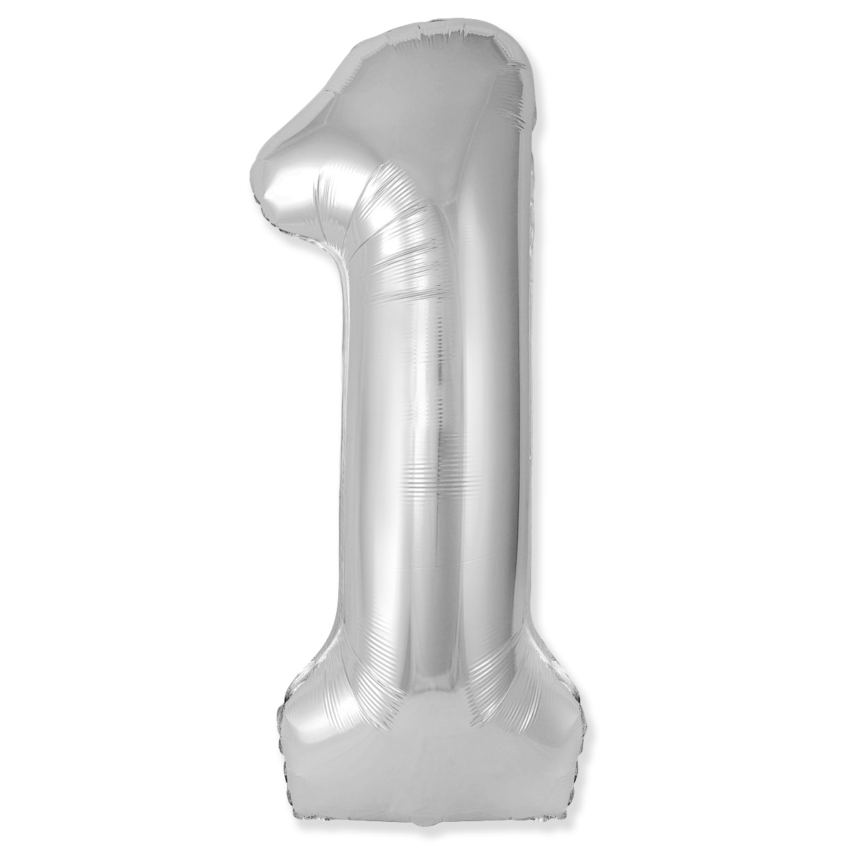 Цифра, 1 Slim, Серебро 102 см  